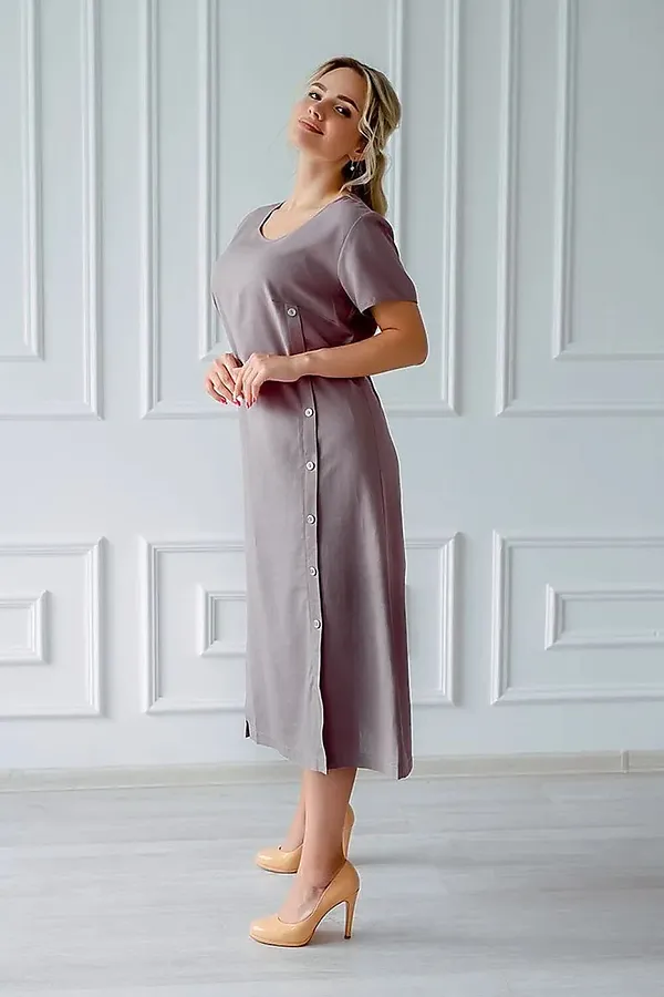 Платье Инга НАТАЛИ, бежевый - фото 2