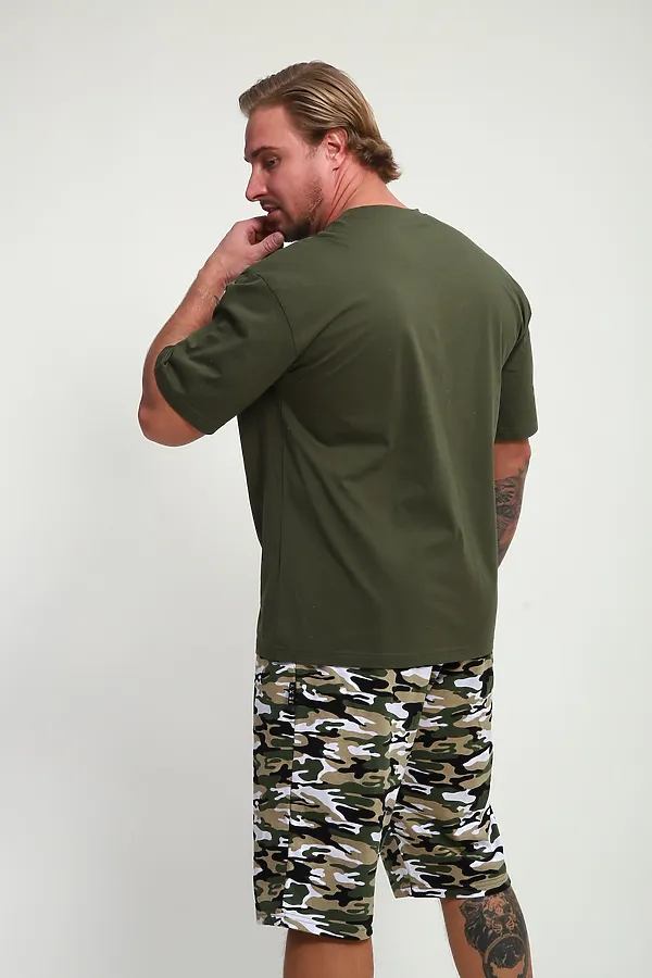 Костюм с шортами КМ-01 НАТАЛИ, хаки hunter - фото 2