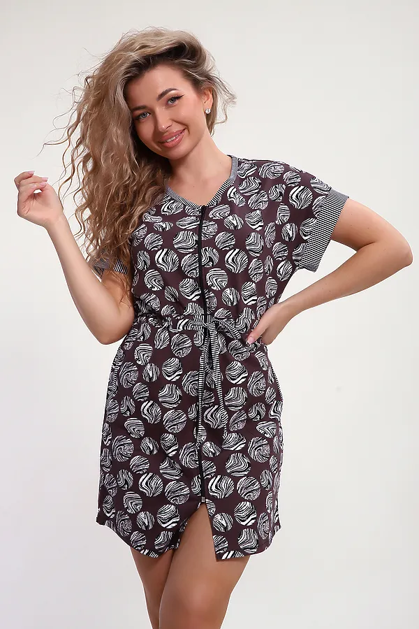 Халат 37008 НАТАЛИ, коричневый - фото 2