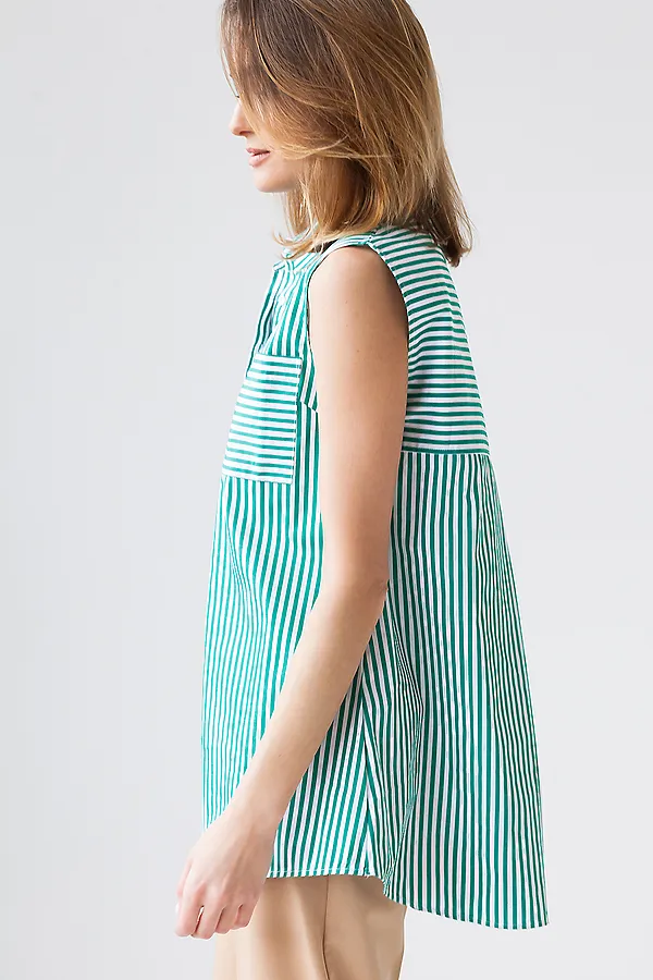 Блуза VILATTE, белый-зеленый - фото 2