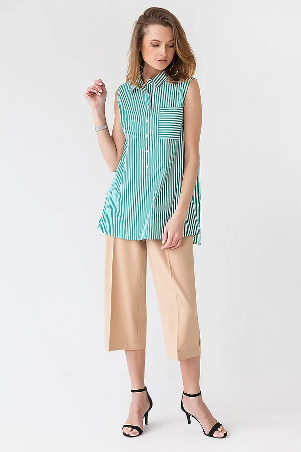 Блуза VILATTE, белый-зеленый - фото 2