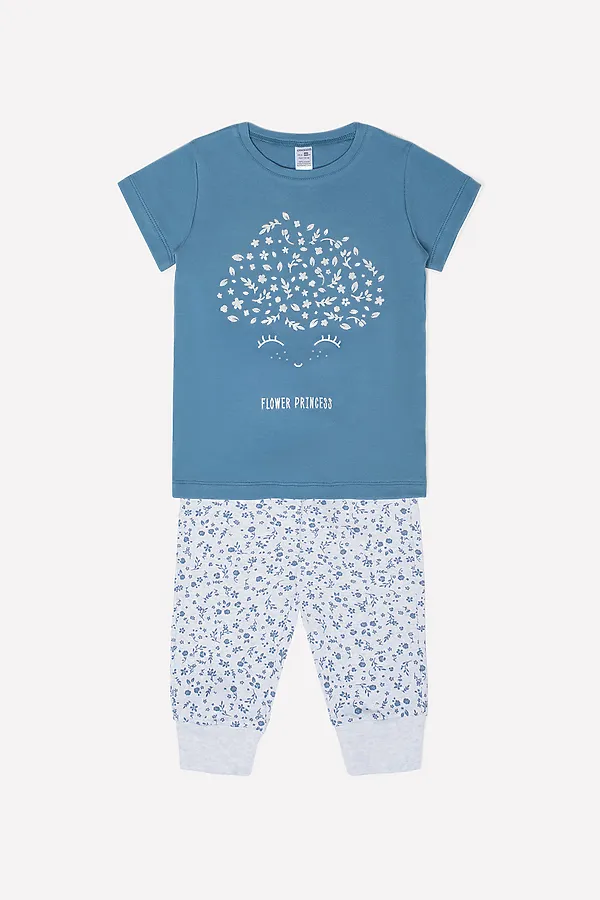 Пижама (Бриджи+Футболка) CROCKID SALE, джинс - фото 2