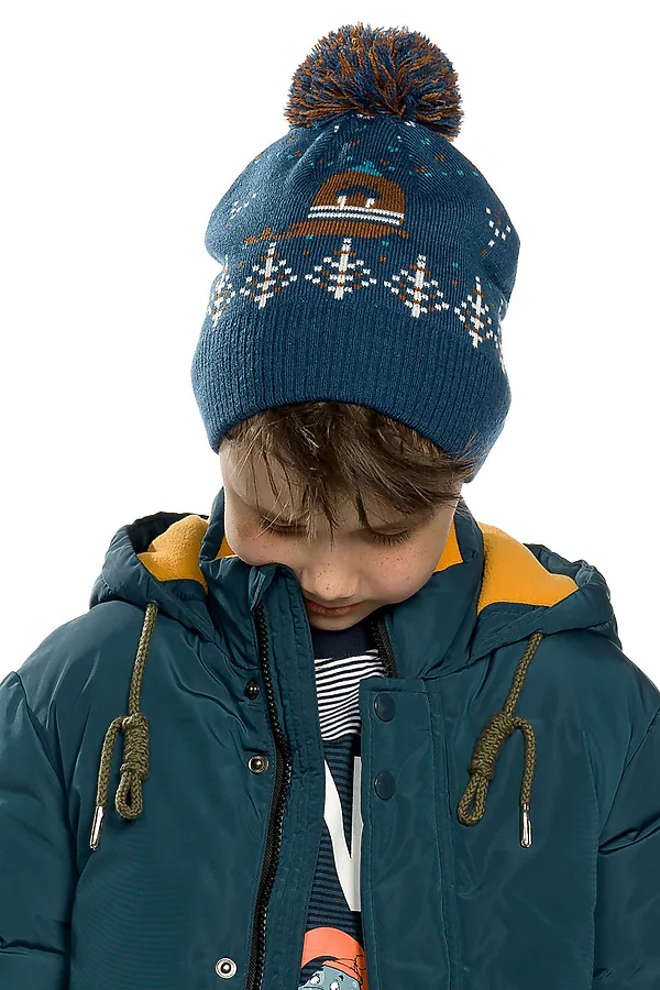 Шапка PELICAN, синий - фото 2