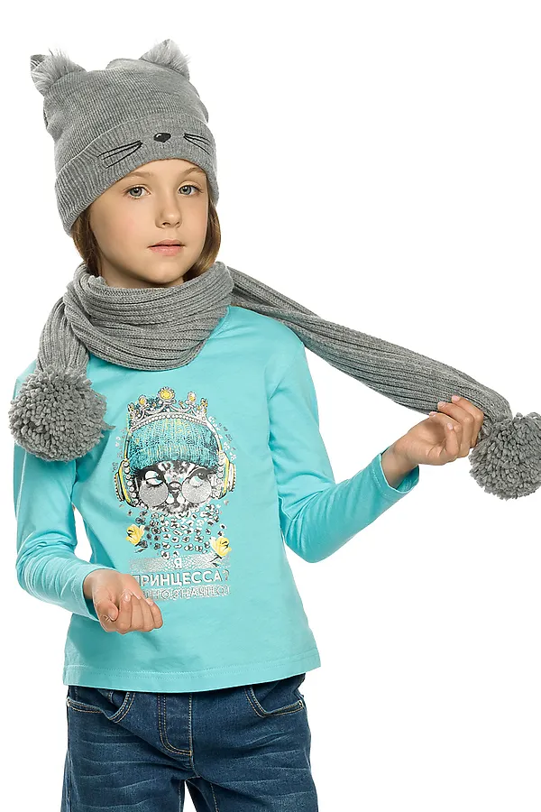 Шарф PELICAN, серый - фото 2