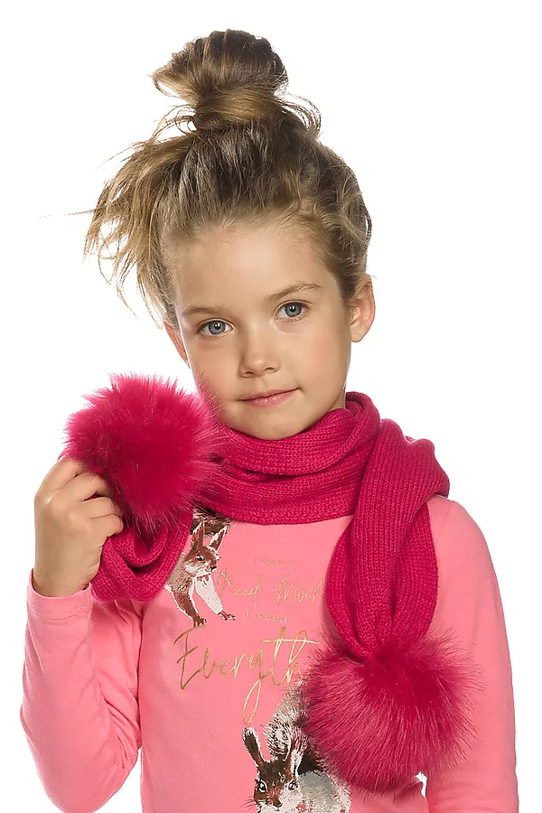 Шарф PELICAN, малиновый - фото 2