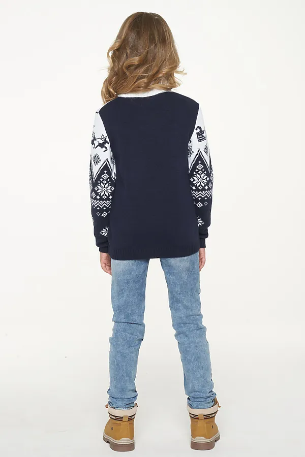 Свитер VAY, т.синий - фото 2