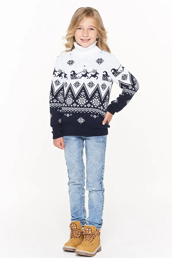 Свитер VAY, т.синий - фото 2