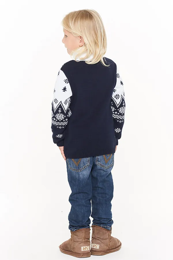 Свитер VAY, т.синий - фото 2