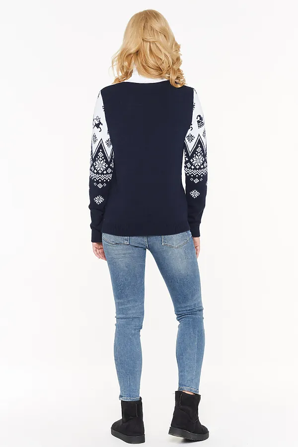 Свитер VAY, т.синий - фото 2