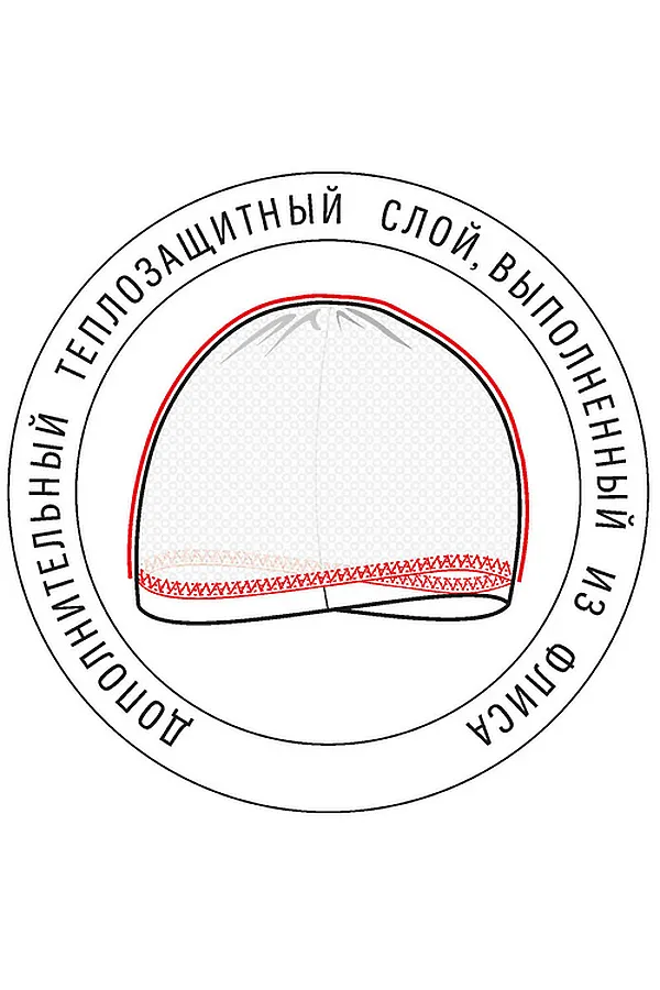 Шапка CLEVER, чёрный/меланж т.серый - фото 2