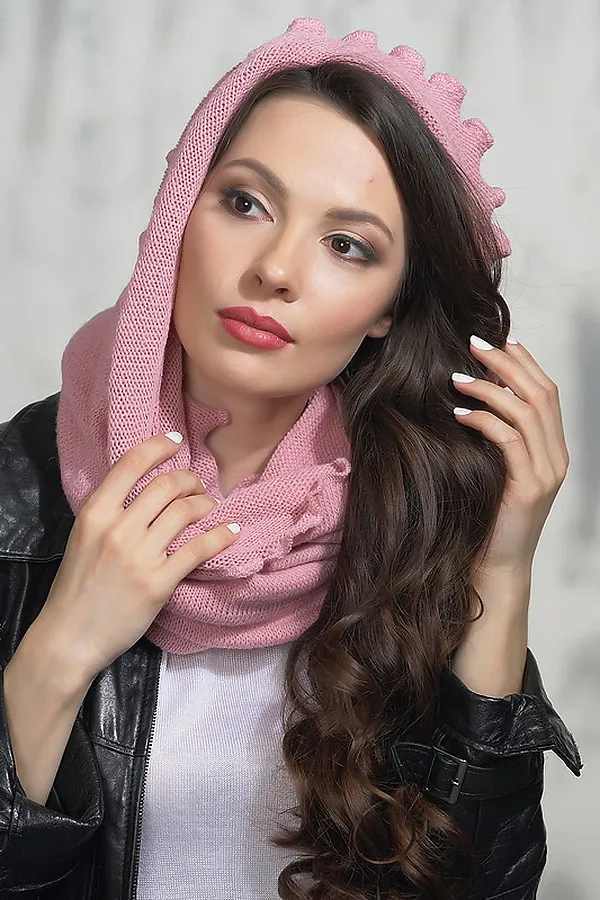 Шарф VAY, розовый - фото 2