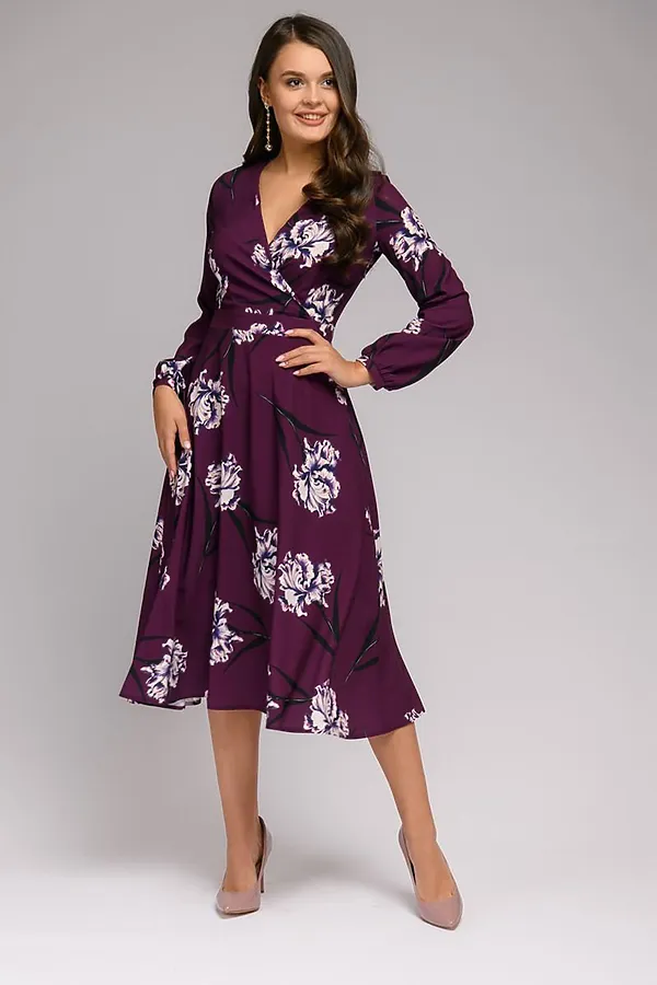 Платье 1001 DRESS, сливовый - фото 2