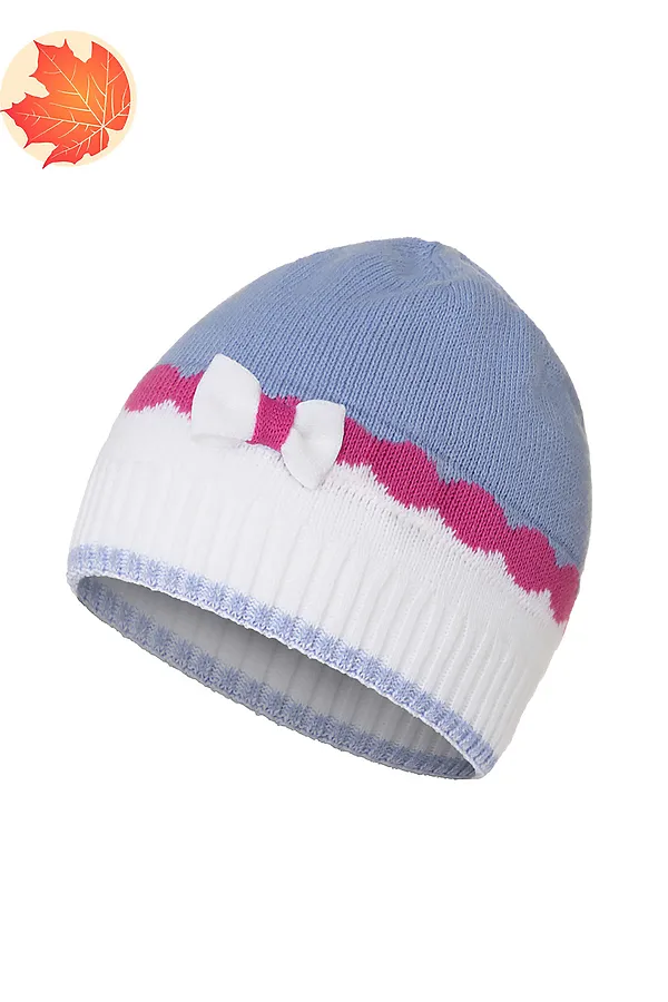 Шапка ESLI, бело-голубой - фото 2