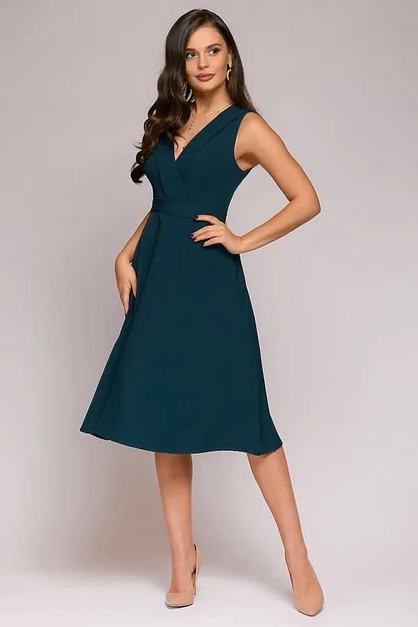 Платье 1001 DRESS, изумрудный - фото 2