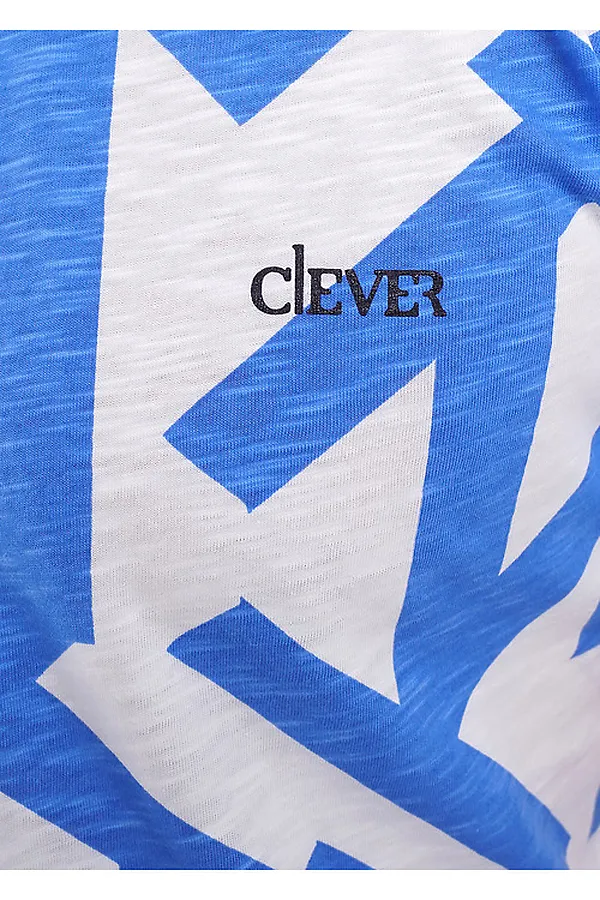 Футболка CLEVER, белый/т.голубой - фото 2