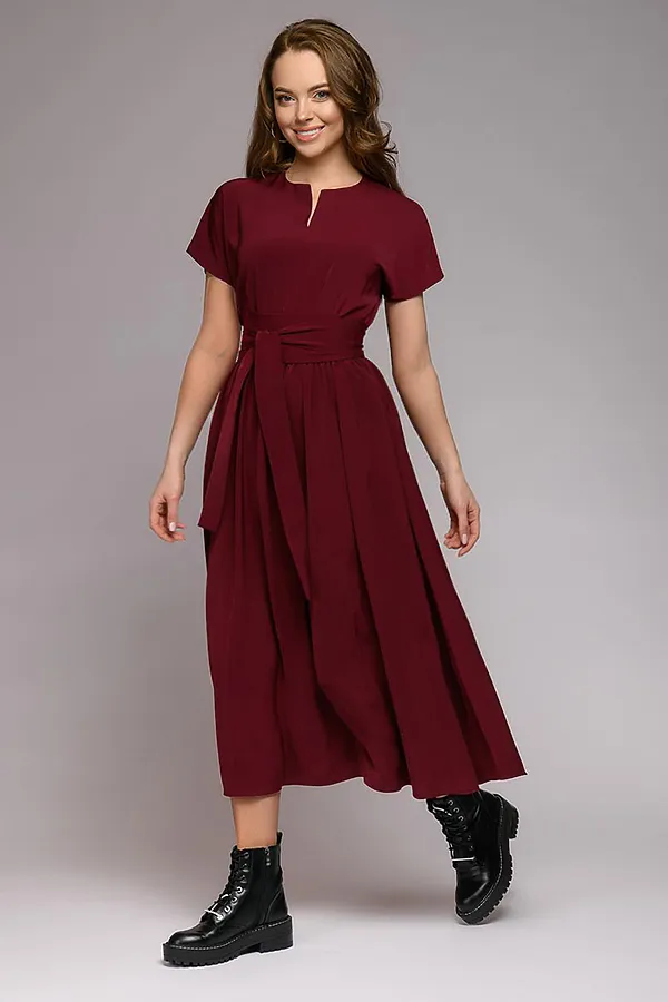 Платье 1001 DRESS, бордовый - фото 2