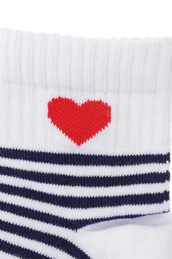 Носки 2 п. PLAYTODAY, белый/темно-синий - фото 2