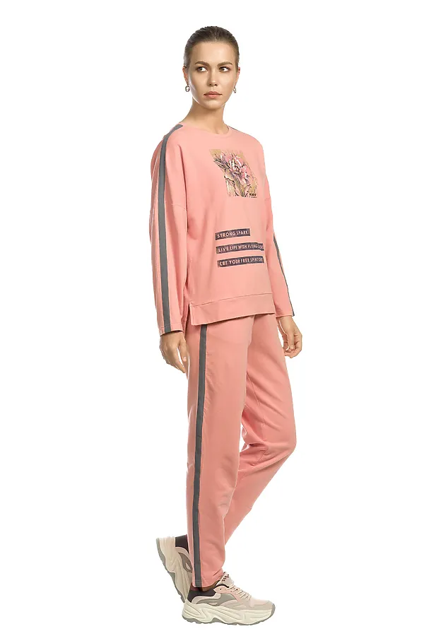 Комплект (толстовка+брюки) PELICAN, персиковый - фото 2