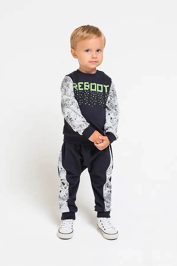 Комплект (Брюки+Толстовка) CROCKID SALE, черный - фото 2