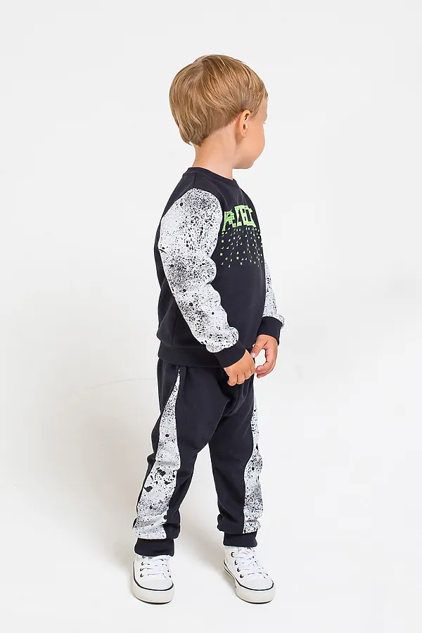 Комплект (Брюки+Толстовка) CROCKID SALE, черный - фото 2