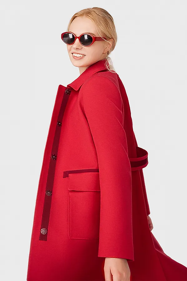 Пальто POMPA, красный - фото 2