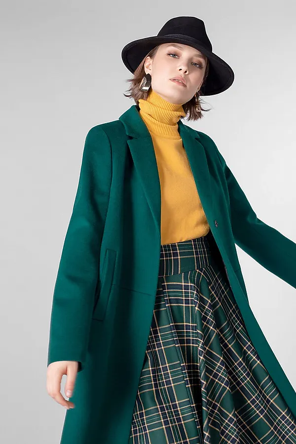 Пальто POMPA, изумрудный - фото 2