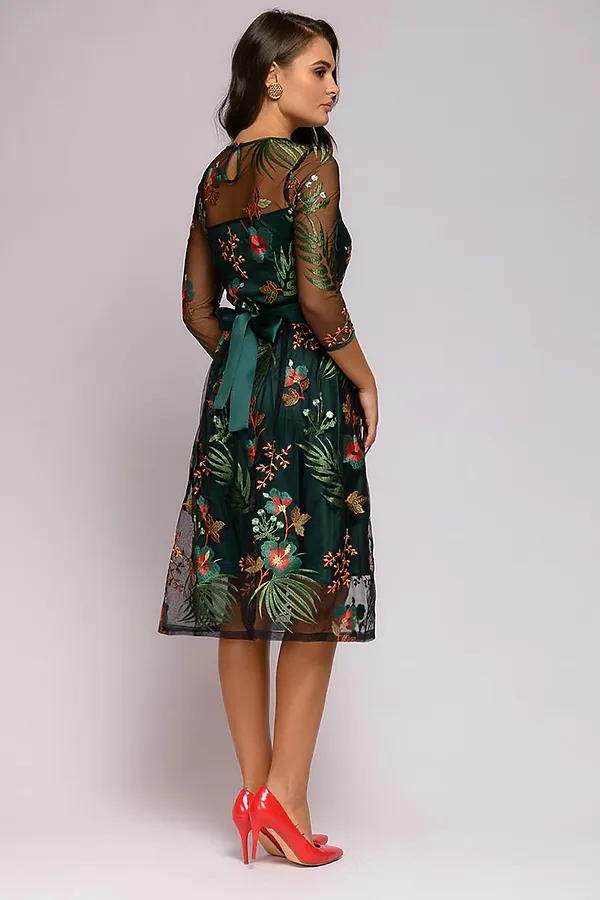 Платье 1001 DRESS, изумрудный - фото 2