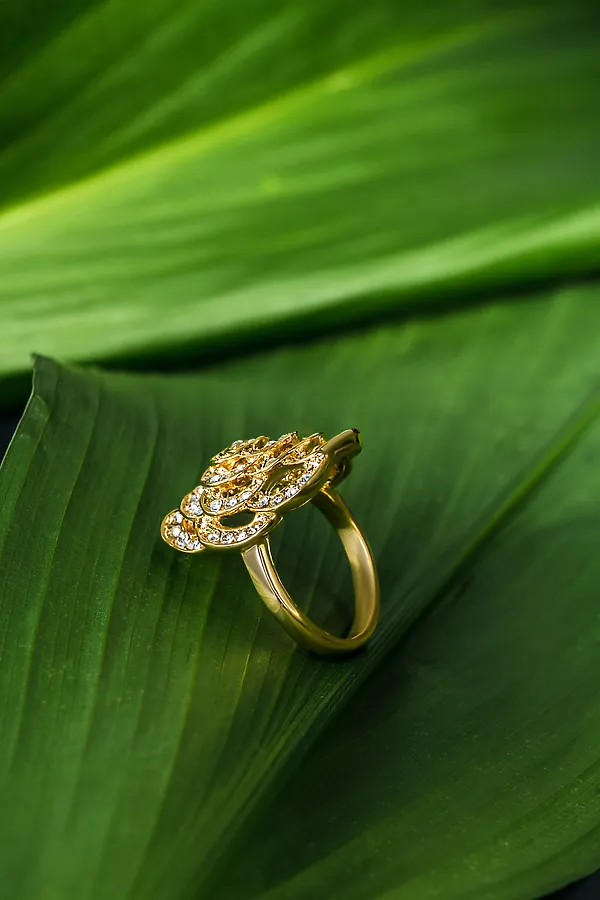 Кольцо Nothing But Love, золотистый, белый - фото 2