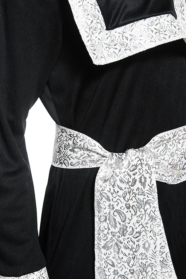 Костюм монаха LA MASCARADE, черный, серебристый - фото 2