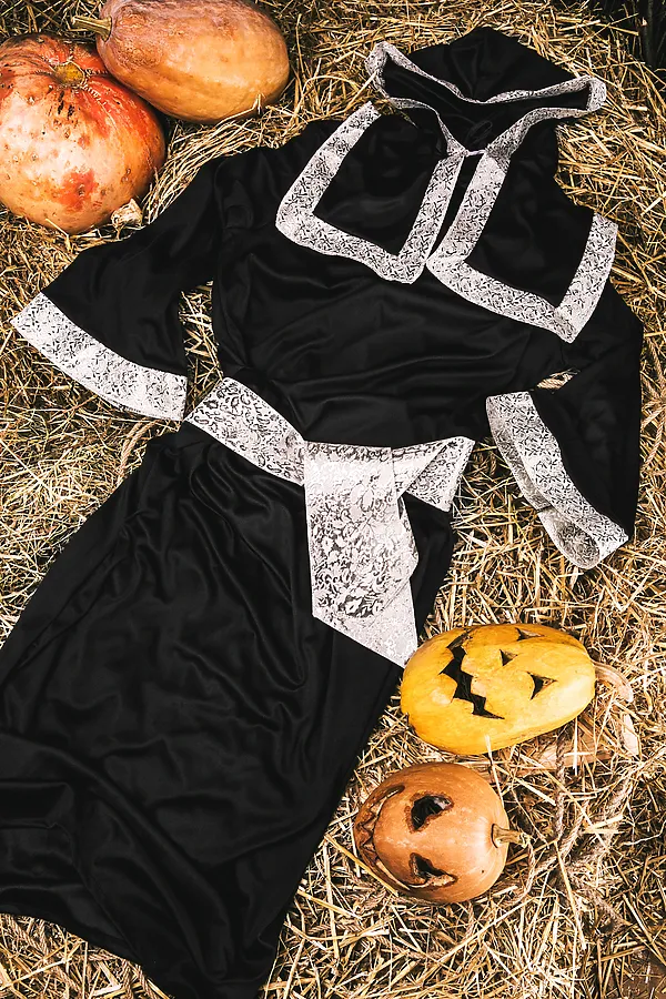 Костюм монаха LA MASCARADE, черный, серебристый - фото 2