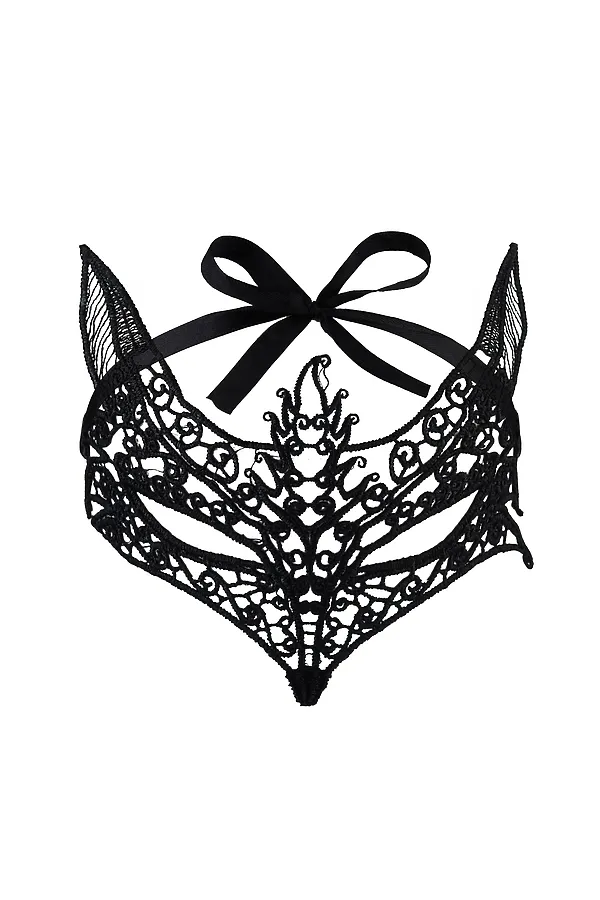 Маска венецианская "Голубая лиса" LA MASCARADE, черный - фото 2