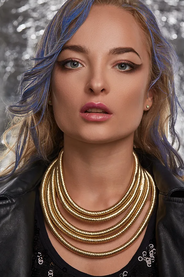 Колье трансформер Межгалактический Тренд Nothing But Love, золотистый - фото 2