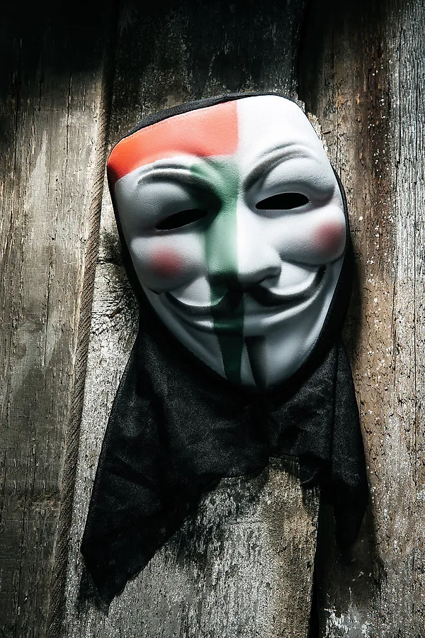 Маска Гая Фокса LA MASCARADE, белый - фото 2