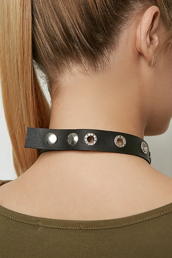 Чокер "Невидимая сторона" Nothing But Love, черный, серебристый - фото 2