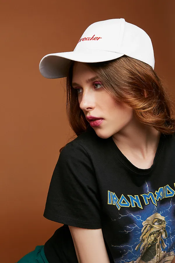 Бейсболка "Сердцеедка" КРАСНАЯ ЖАРА, белый - фото 2