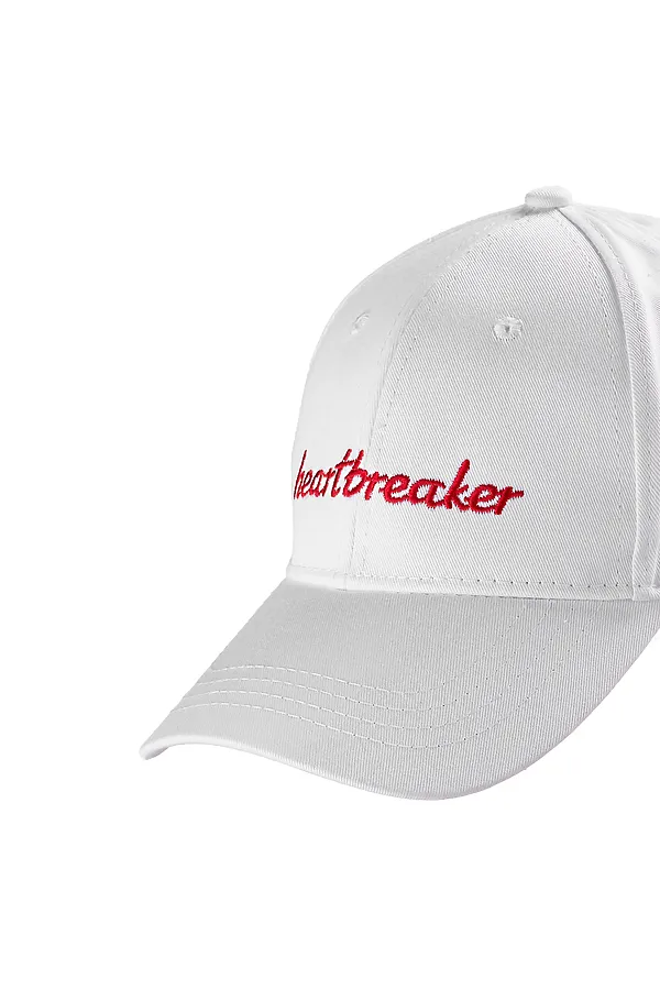 Бейсболка "Сердцеедка" КРАСНАЯ ЖАРА, белый - фото 2