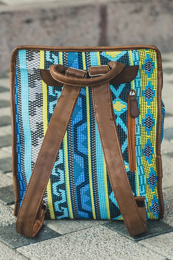 Рюкзак Nothing But Love, голубой, коричневый, желтый - фото 2