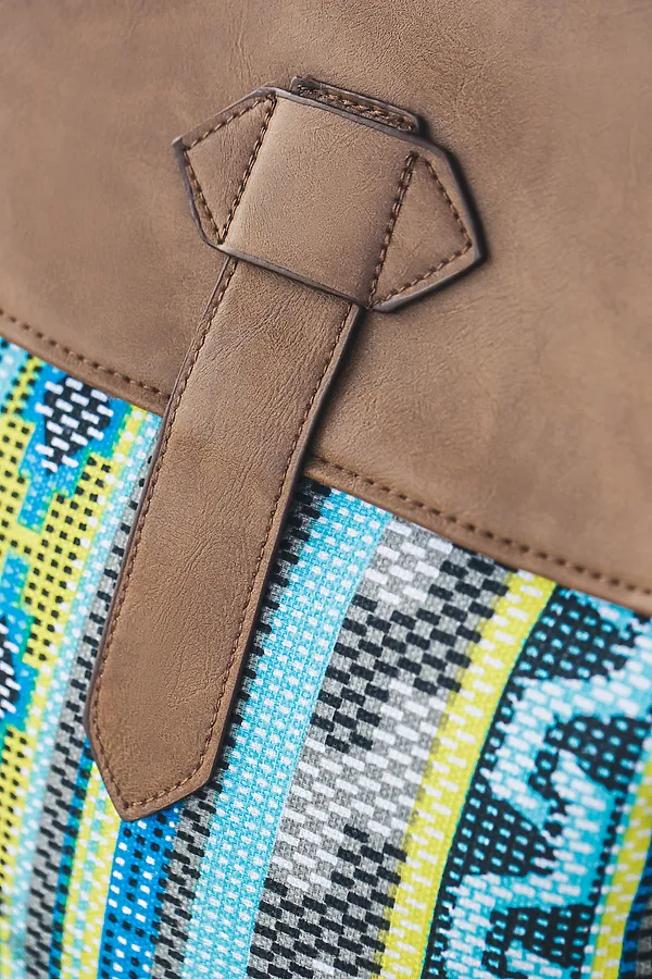 Рюкзак Nothing But Love, голубой, коричневый, желтый - фото 2