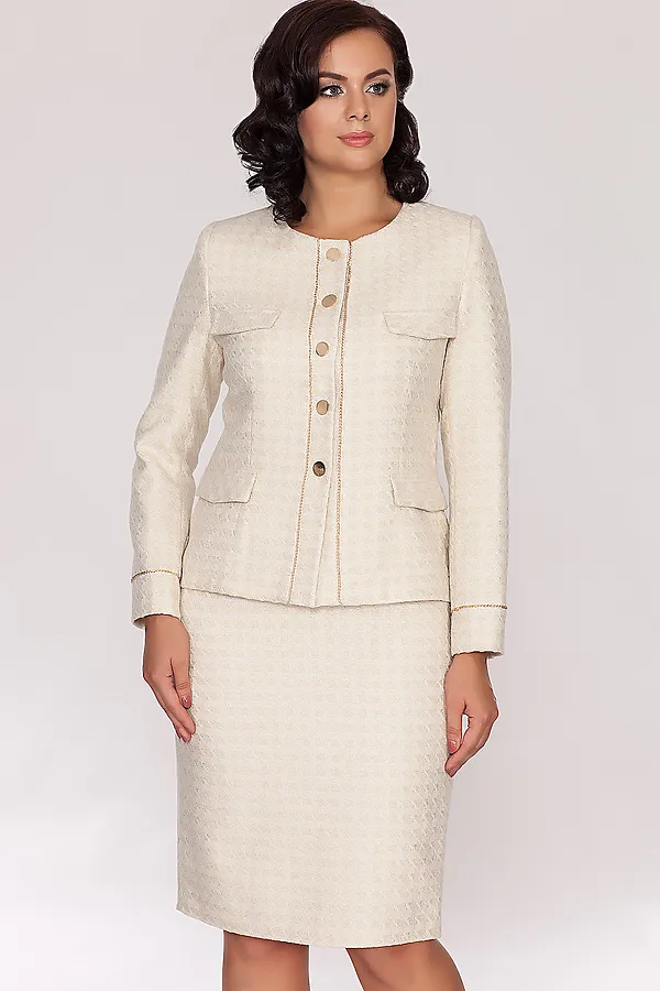Костюм (Жакет+юбка) VEREZO BY PARISTAN, beige - фото 2