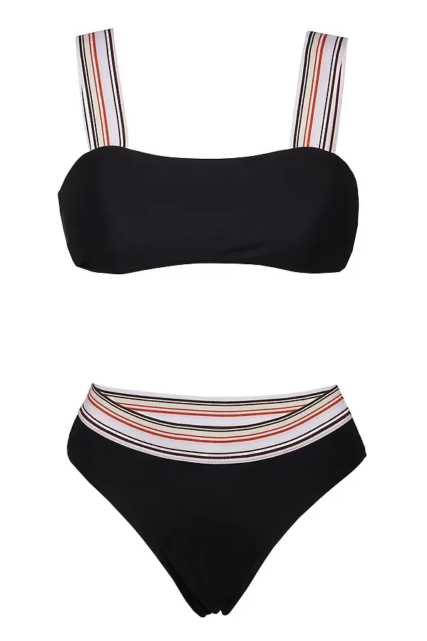 Купальник "Сент-Люсия" Nothing But Love, черный, белый, терракотовый - фото 2