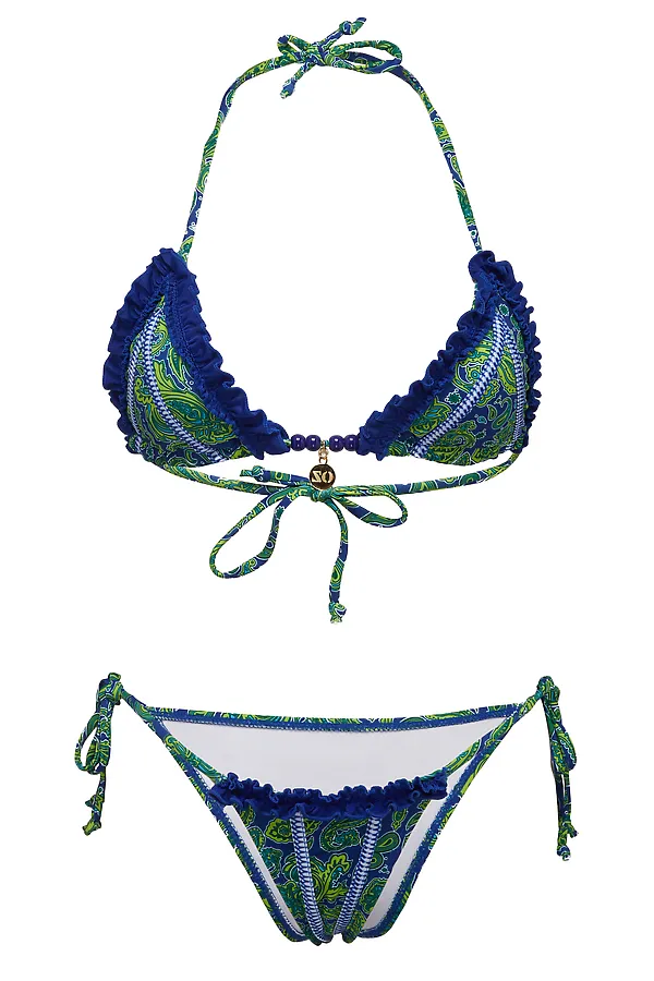 Купальник "Форталеза" Nothing But Love, синий, салатовый, зеленый - фото 2