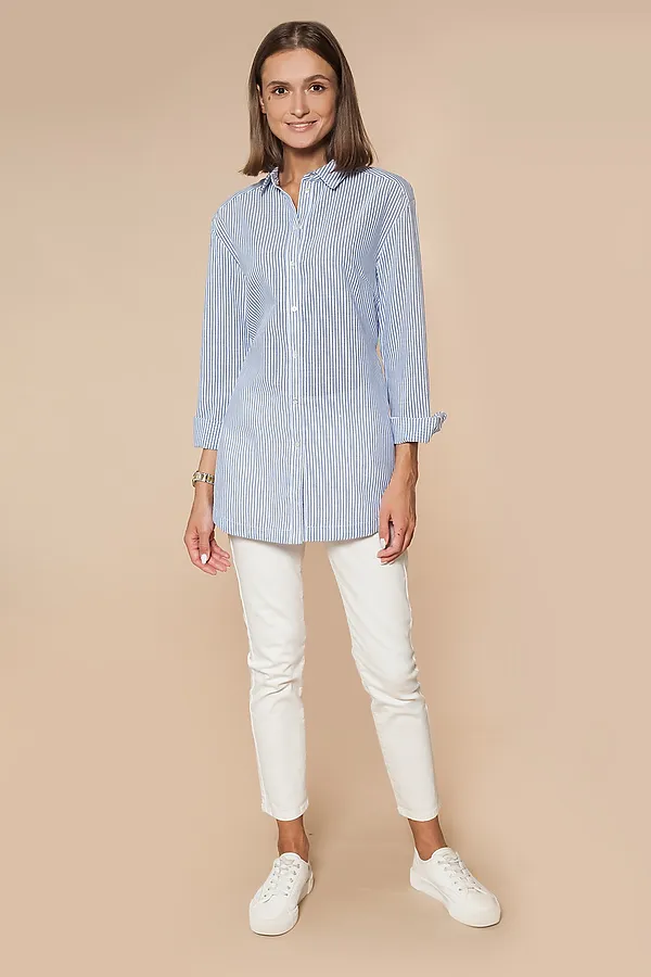 Блуза VILATTE, голубой-белый - фото 2