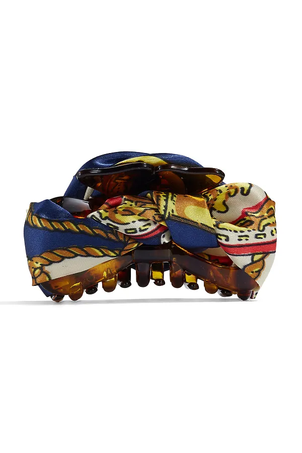 Заколка-краб "Стильная штучка" Nothing Shop, янтарный, молочный, синий - фото 2