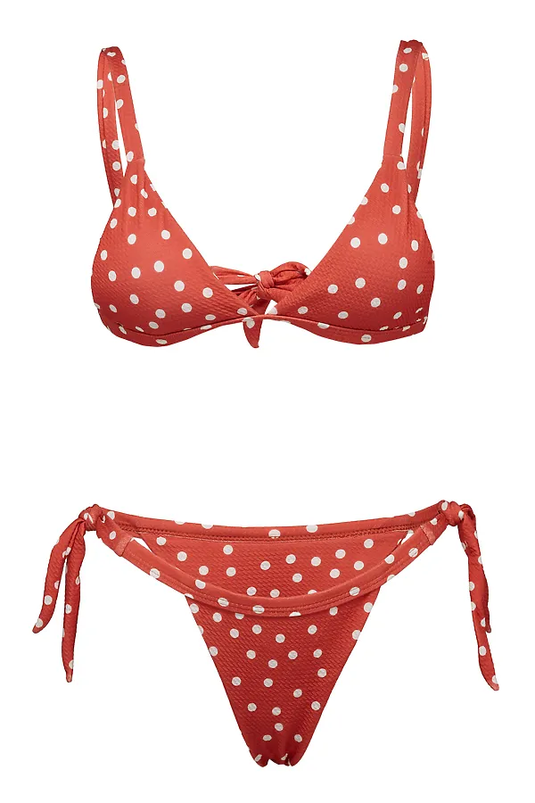 Купальник "Асунсьон" Nothing But Love, белый, пастельно-оранжевый - фото 2