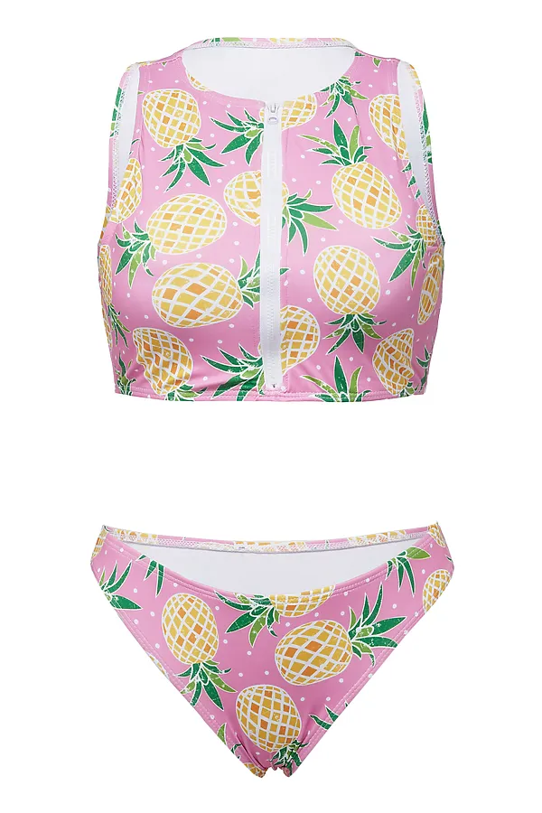 Купальник "Аруба" Nothing But Love, бледно-розовый, желтый, зеленый - фото 2