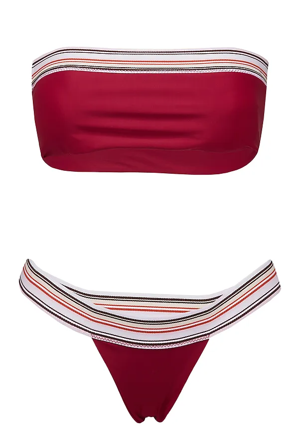 Купальник "Акапулько" Nothing But Love, винный, белый - фото 2