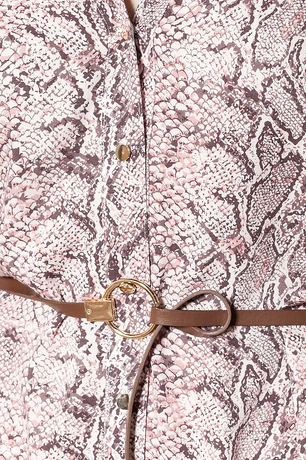 Платье VILATTE, пудровый-кофейный - фото 2