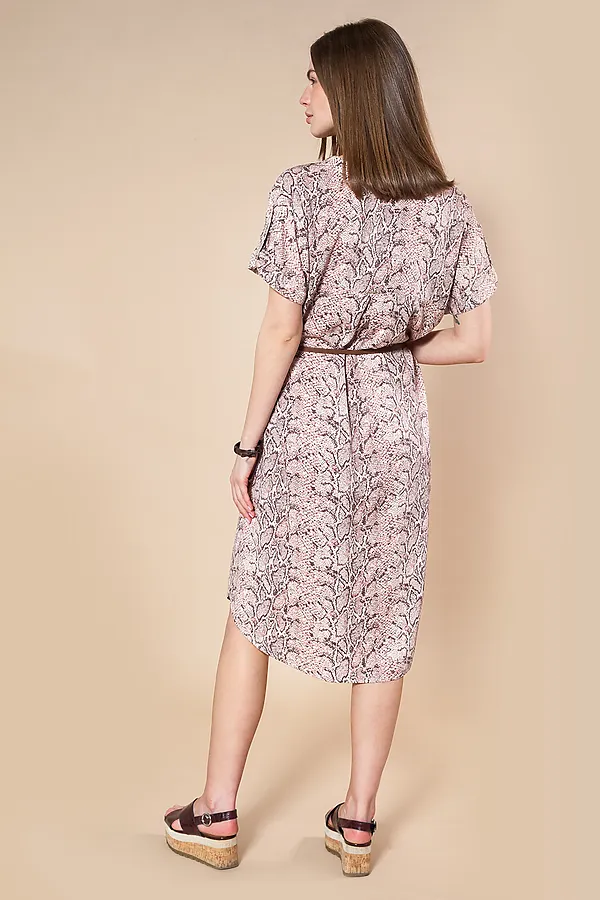 Платье VILATTE, пудровый-кофейный - фото 2