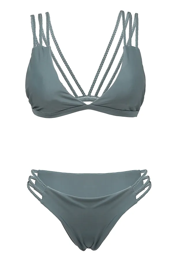 Купальник Nothing But Love, серо-голубой - фото 2