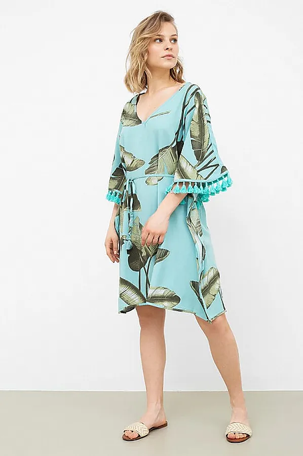 Туника MARK FORMELLE, банановые листья - фото 2